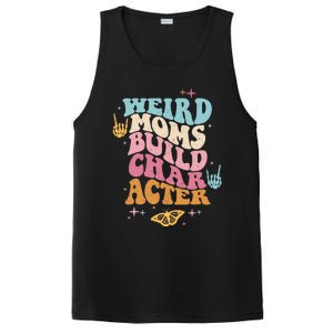 Groovy Weird Moms Build Character, Overstimulated Mom (Back) PosiCharge Competitor Tank