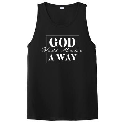 God Will Make A Way Christian Faith Bible Religious Jesus PosiCharge Competitor Tank