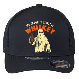 Ghost Whiskey My Favorite Spirit Is Whiskey Ghost Flexfit Unipanel Trucker Cap