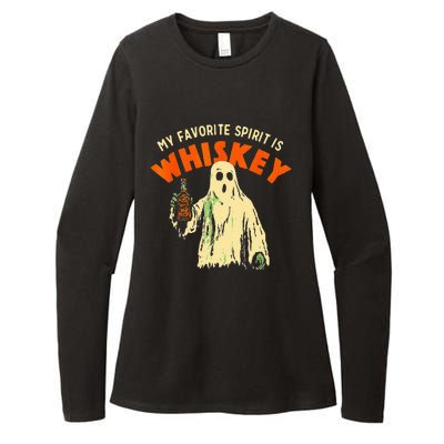 Ghost Whiskey My Favorite Spirit Is Whiskey Ghost Womens CVC Long Sleeve Shirt