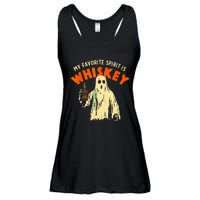 Ghost Whiskey My Favorite Spirit Is Whiskey Ghost Ladies Essential Flowy Tank