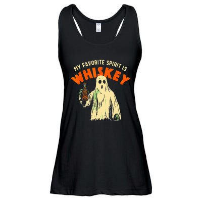 Ghost Whiskey My Favorite Spirit Is Whiskey Ghost Ladies Essential Flowy Tank