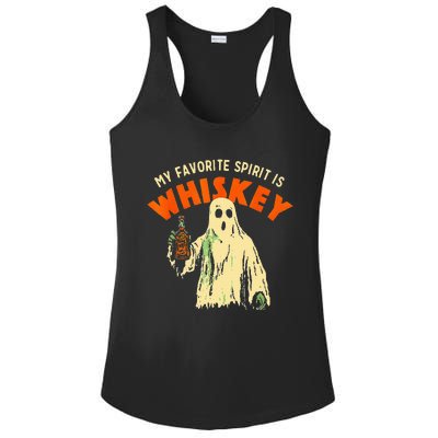 Ghost Whiskey My Favorite Spirit Is Whiskey Ghost Ladies PosiCharge Competitor Racerback Tank