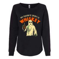 Ghost Whiskey My Favorite Spirit Is Whiskey Ghost Womens California Wash Sweatshirt