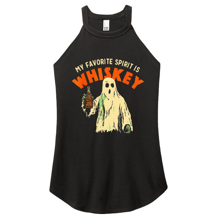 Ghost Whiskey My Favorite Spirit Is Whiskey Ghost Women's Perfect Tri Rocker Tank