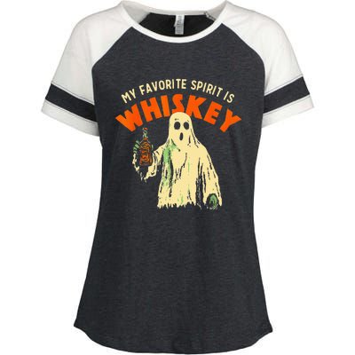 Ghost Whiskey My Favorite Spirit Is Whiskey Ghost Enza Ladies Jersey Colorblock Tee