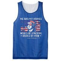 George Washington Me And My Homies Would Be Stacking Bodies Mesh Reversible Basketball Jersey Tank