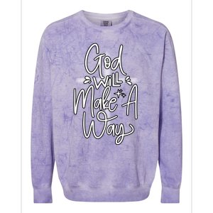 God Will Make A Way Colorblast Crewneck Sweatshirt