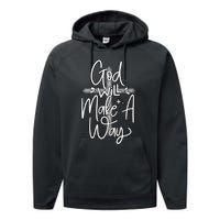 God Will Make A Way Performance Fleece Hoodie