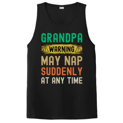 Grandpa Warning May Nap Suddenly At Any Time PosiCharge Competitor Tank