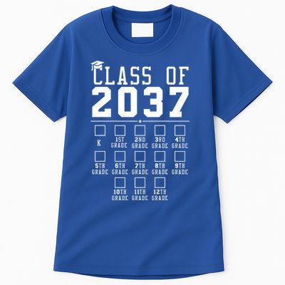 Grow With Me Class Of 2037 Handprint Kindergarten Graduation Tall T-Shirt