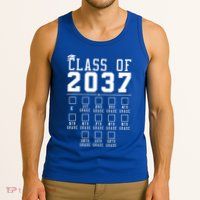 Grow With Me Class Of 2037 Handprint Kindergarten Graduation Tank Top