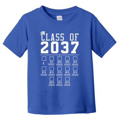 Grow With Me Class Of 2037 Handprint Kindergarten Graduation Toddler T-Shirt