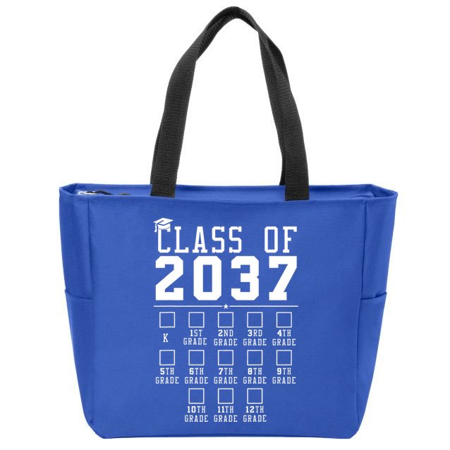 Grow With Me Class Of 2037 Handprint Kindergarten Graduation Zip Tote Bag