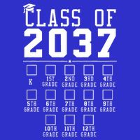 Grow With Me Class Of 2037 Handprint Kindergarten Graduation Zip Tote Bag