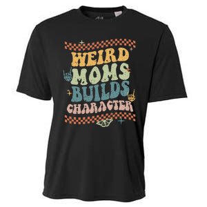 Groovy Weird Moms Build Character Mother's Day Cooling Performance Crew T-Shirt