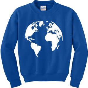 Globe World Map Gift Kids Sweatshirt