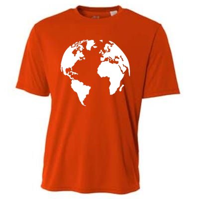 Globe World Map Gift Cooling Performance Crew T-Shirt