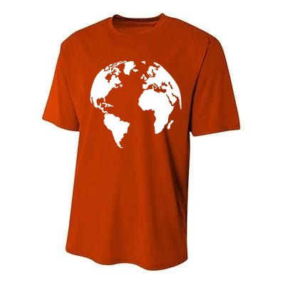 Globe World Map Gift Performance Sprint T-Shirt