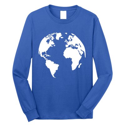 Globe World Map Gift Long Sleeve Shirt