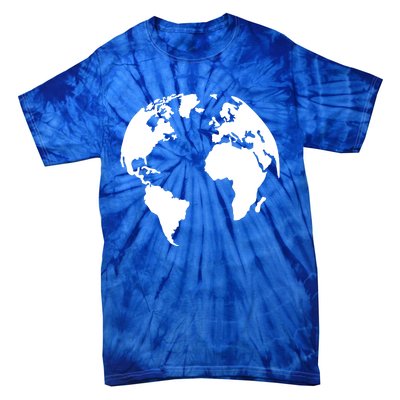 Globe World Map Gift Tie-Dye T-Shirt