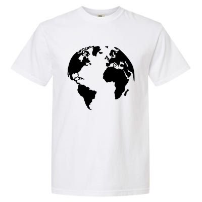 Globe World Map Gift Garment-Dyed Heavyweight T-Shirt