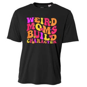 Groovy Weird Moms Build Character Mother's Day ( On Back) Cooling Performance Crew T-Shirt