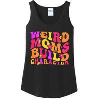 Groovy Weird Moms Build Character Mother's Day ( On Back) Ladies Essential Tank