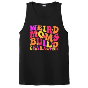 Groovy Weird Moms Build Character Mother's Day ( On Back) PosiCharge Competitor Tank