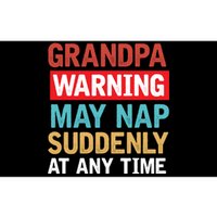 Grandpa Warning May Nap Suddenly Gift Vintage Bumper Sticker