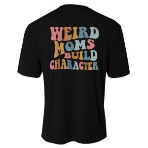 Groovy Weird Moms Build Character Funny , Overstimulated Mom (Back) Performance Sprint T-Shirt