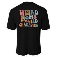 Groovy Weird Moms Build Character Funny , Overstimulated Mom (Back) Performance Sprint T-Shirt