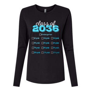 Grow With Me 2036 Hello First Day Of Kindergarten Vibes Womens Cotton Relaxed Long Sleeve T-Shirt