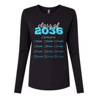 Grow With Me 2036 Hello First Day Of Kindergarten Vibes Womens Cotton Relaxed Long Sleeve T-Shirt