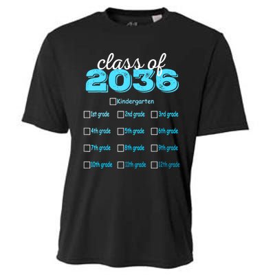 Grow With Me 2036 Hello First Day Of Kindergarten Vibes Cooling Performance Crew T-Shirt