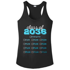 Grow With Me 2036 Hello First Day Of Kindergarten Vibes Ladies PosiCharge Competitor Racerback Tank