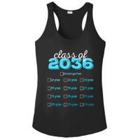 Grow With Me 2036 Hello First Day Of Kindergarten Vibes Ladies PosiCharge Competitor Racerback Tank