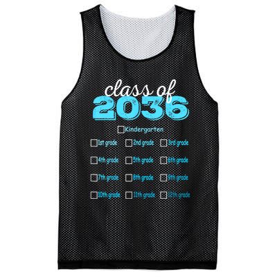 Grow With Me 2036 Hello First Day Of Kindergarten Vibes Mesh Reversible Basketball Jersey Tank