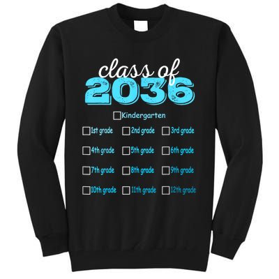 Grow With Me 2036 Hello First Day Of Kindergarten Vibes Tall Sweatshirt