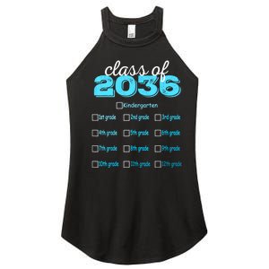 Grow With Me 2036 Hello First Day Of Kindergarten Vibes Women's Perfect Tri Rocker Tank