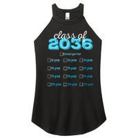 Grow With Me 2036 Hello First Day Of Kindergarten Vibes Women's Perfect Tri Rocker Tank