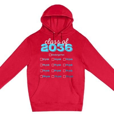 Grow With Me 2036 Hello First Day Of Kindergarten Vibes Premium Pullover Hoodie