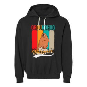 Groundhog Whisperer Marmot Whisperer Garment-Dyed Fleece Hoodie