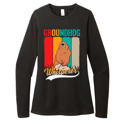 Groundhog Whisperer Marmot Whisperer Womens CVC Long Sleeve Shirt