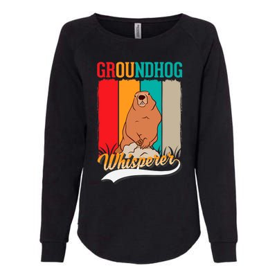 Groundhog Whisperer Marmot Whisperer Womens California Wash Sweatshirt