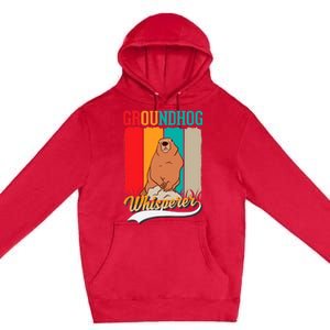 Groundhog Whisperer Marmot Whisperer Premium Pullover Hoodie