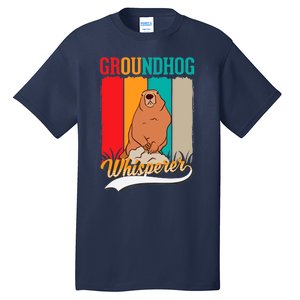 Groundhog Whisperer Marmot Whisperer Tall T-Shirt