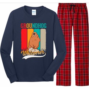 Groundhog Whisperer Marmot Whisperer Long Sleeve Pajama Set