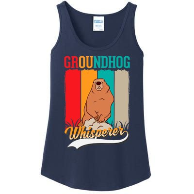 Groundhog Whisperer Marmot Whisperer Ladies Essential Tank