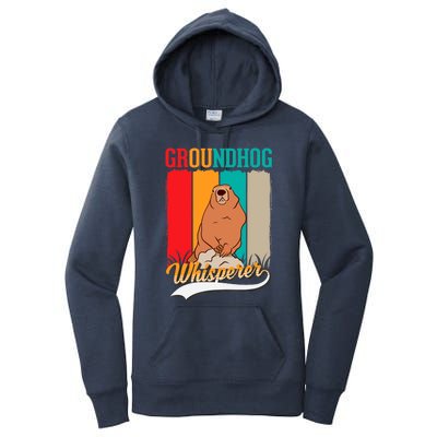 Groundhog Whisperer Marmot Whisperer Women's Pullover Hoodie